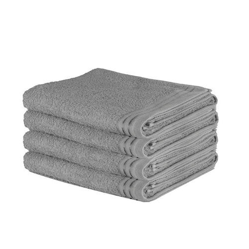 4 Pack Luxury Wilsford Cotton Silver Bath Sheet