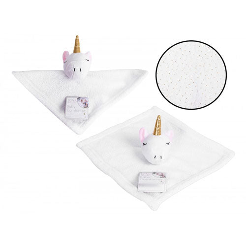 First Steps Unicorn Design Baby Comforter