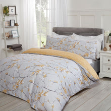 Load image into Gallery viewer, Dreamscene Spring Blossoms Grey Duvet Cover Set
