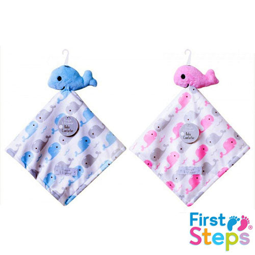 First Steps Baby Comforter with Sherpa