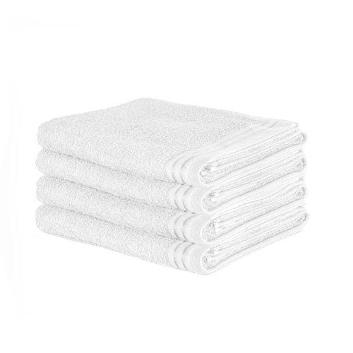 4 Pack Luxury Wilsford Cotton White Bath Sheet