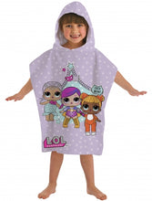 Load image into Gallery viewer, Official L.O.L. Surprise! Theatre Club Character Hooded Towel Poncho
