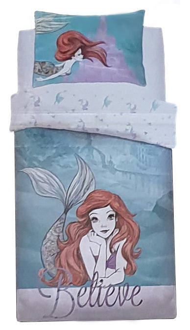 The Little Mermaid Believe Single Panel Duvet Cover Set