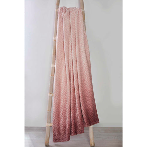 Ombre Velvet Touch Throw Blush