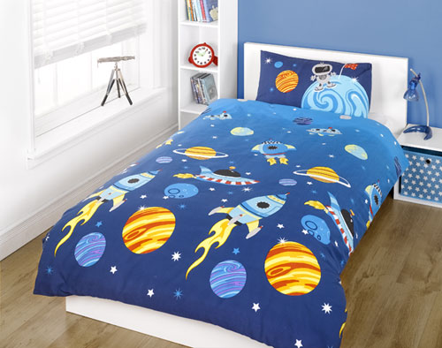 Children's Rockets Single Duvet Set