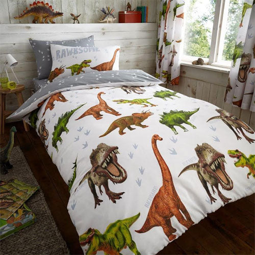 Children's Dinosaur Rotary Single Duvet Set