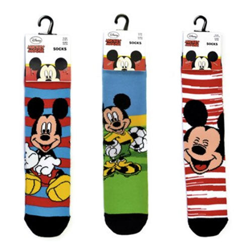 3 Pairs Official Mickey Mouse Assorted Socks