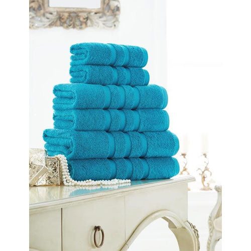 2 Pack Supreme Cotton Turquoise Bath Towels