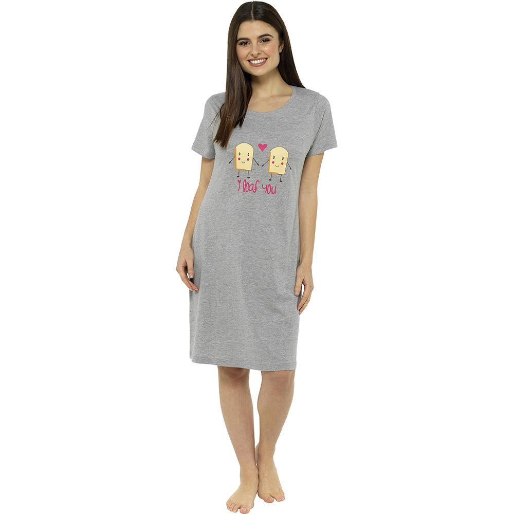 Ladies Toast Print Nightie