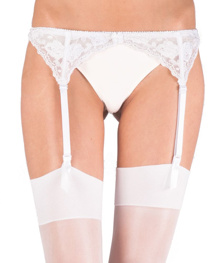 Narrow Lace Suspender Belt by Silky