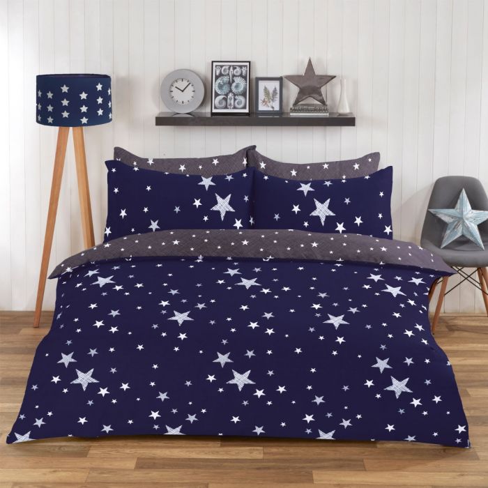 Dreamscene Stars Navy Duvet Set