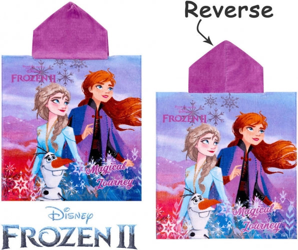 Official Disney Frozen II Magical Journey Character Hooded Towel Poncho