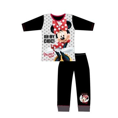 Girls Cartoon Character Minnie Mouse Long Sleeve Pyjama Set