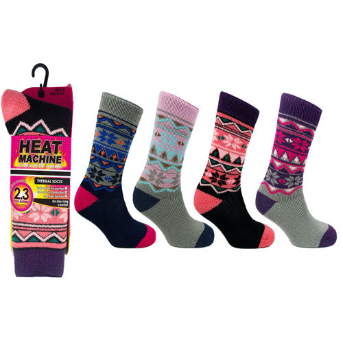 Ladies Heat Machine Thermal Socks Aztec 2.3 Tog