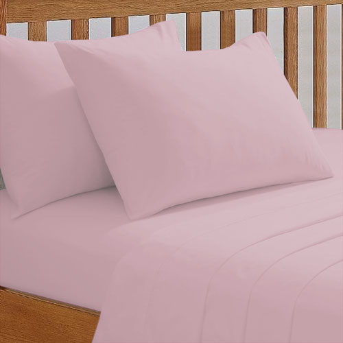 68 Pick Flat Sheet Pink Flat Bed Sheets