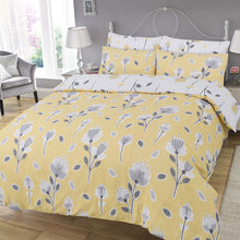 Load image into Gallery viewer, Geo Floral Ochre Duvet Set
