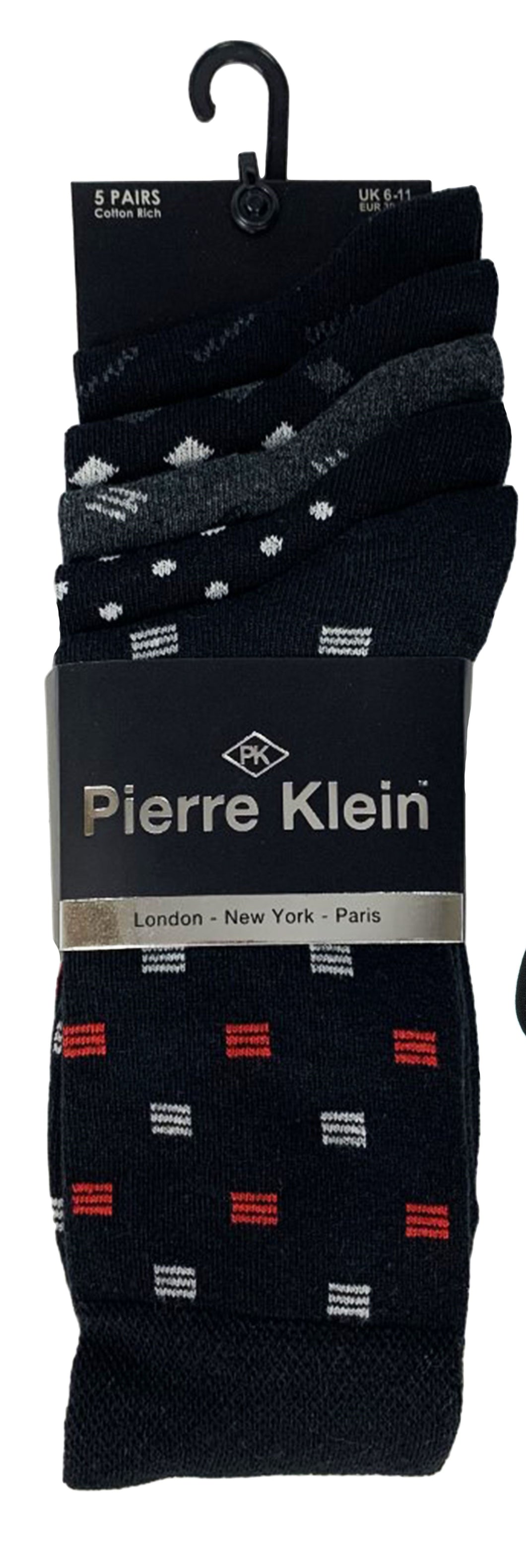 5 Pairs Men's Computer Socks by Pierre Klein