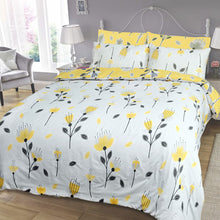 Load image into Gallery viewer, Geo Floral Ochre Duvet Set
