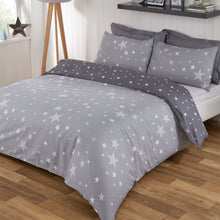 Load image into Gallery viewer, Dreamscene Stars Blush Grey Duvet Set
