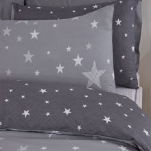 Load image into Gallery viewer, Dreamscene Stars Blush Grey Duvet Set
