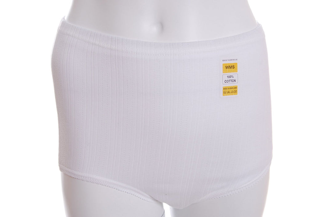 6 Pack Ladies Cotton Tunnel Elastic Full Brief