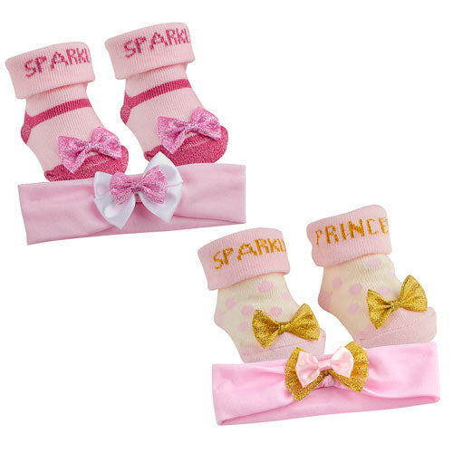 Baby Girl Sparkle Socks And Headband