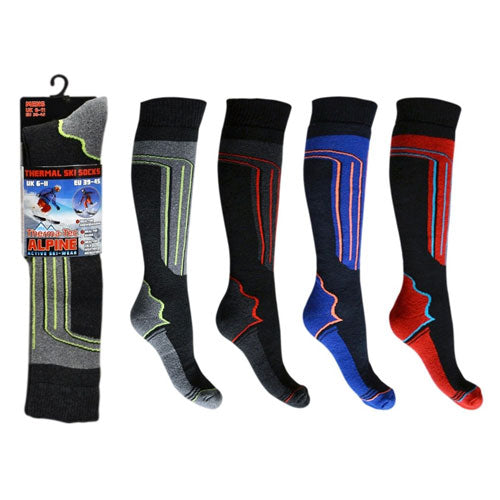 4 Pairs  Mens High Performance Ski Socks Alpine