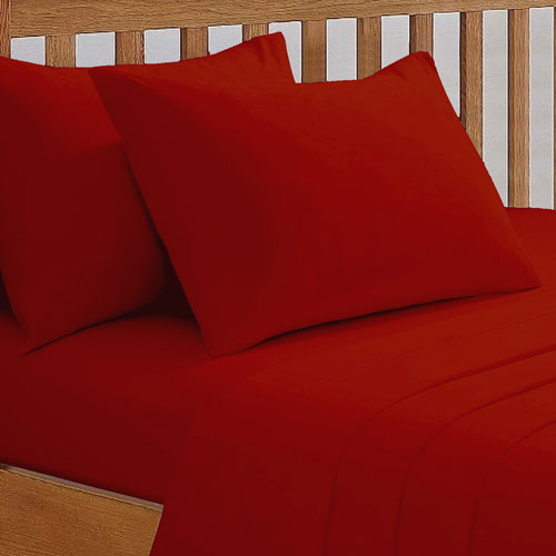 68 Pick Extra Deep Fitted Red Sheet