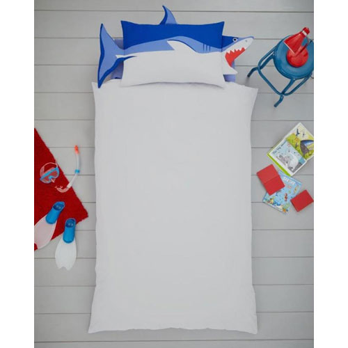 Creative Novelty Shark Shaped Reversible Single Duvet Set