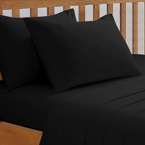 68 Pick Extra Deep Fitted Black Sheet