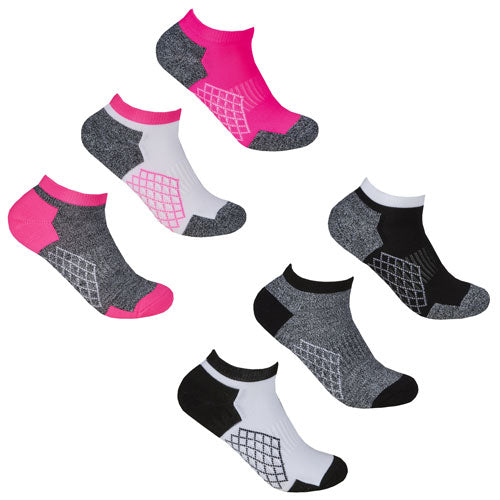 12 Pack  Ladies Sport Trainer Liners Socks Criss Cross