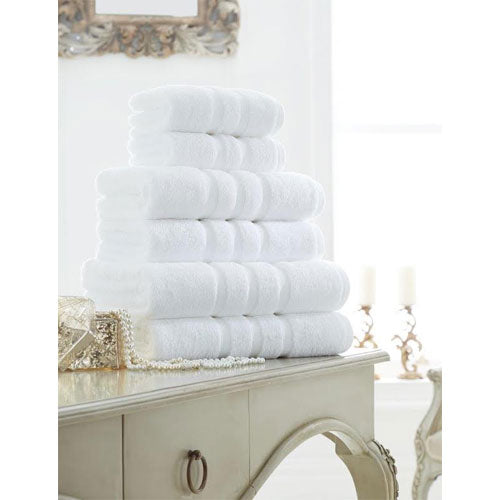 2 Pack Supreme Cotton White Bath Towels