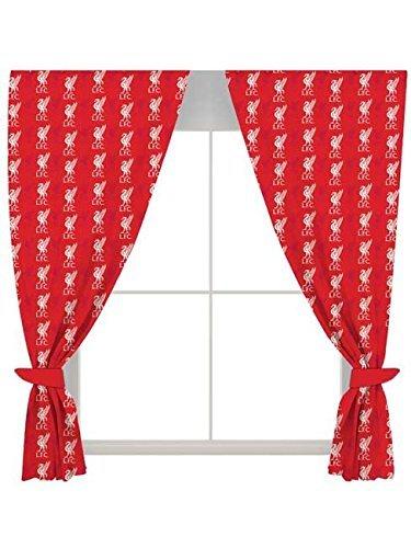 Liverpool FC Repeat Crest Ready Made Curtains 66