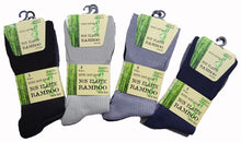 Load image into Gallery viewer, 6 Pairs Mens Super Soft, Breathable and Odour Resistant Bamboo Socks
