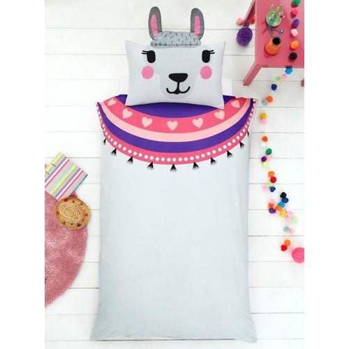 Creative Novelty Llama Shaped Reversible Single Duvet Set