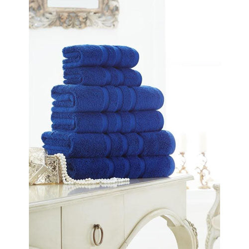 6 Pack Supreme Cotton Electric Blue Towel Bale