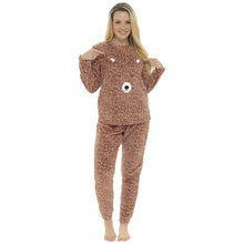 Load image into Gallery viewer, Ladies Novelty Fleece Bear Pyjama
