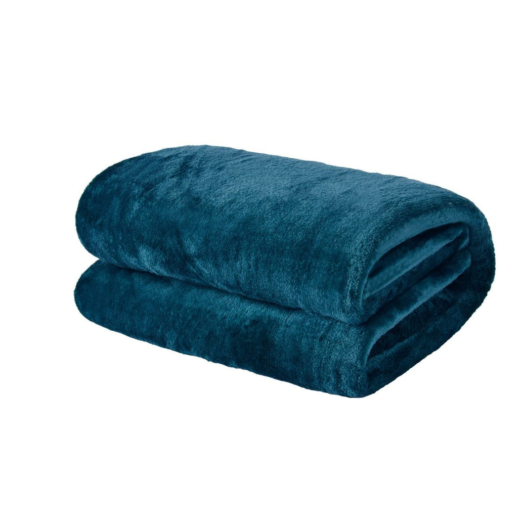 Brentfords Supersoft Teal Throw 200 x 200cm