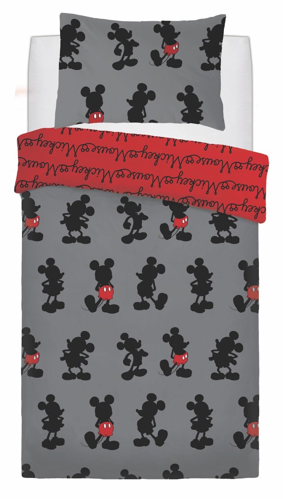 Mickey Mouse POPS OF RED Single Rotary Duvet Set