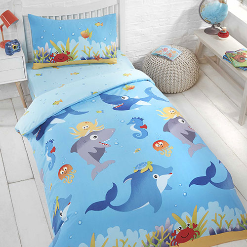 Studio Kids Sea Life Reversible Single Duvet Set