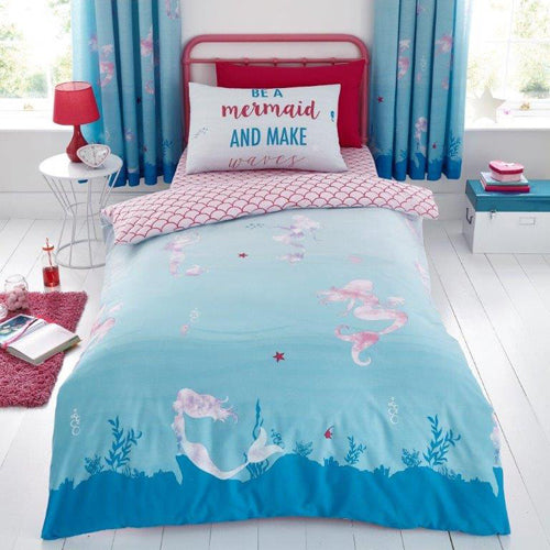 Children Mermaid World Rotary Single Duvet Set