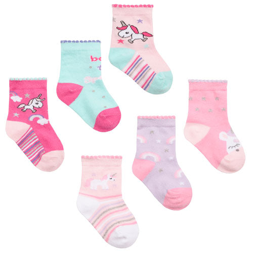 Baby Girls 3 Pack Unicorn Socks