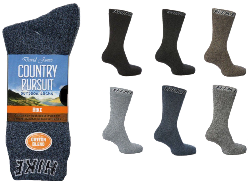 6 Pack Mens Hiking Socks