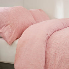 Load image into Gallery viewer, Dreamscene Chunky Knit Print Brushed Cotton Duvet Set - Blush
