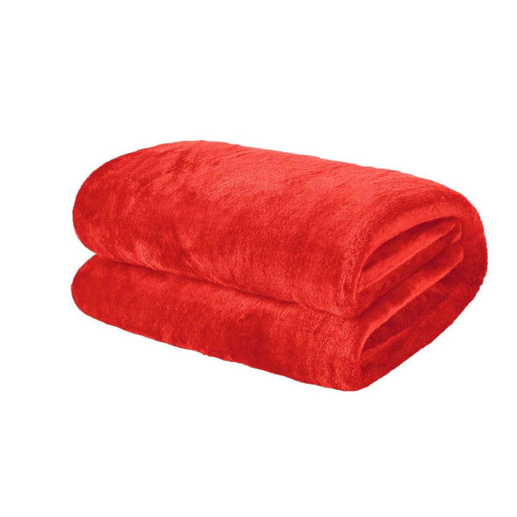 Brentfords Supersoft Coral Throw 120 x 150cm