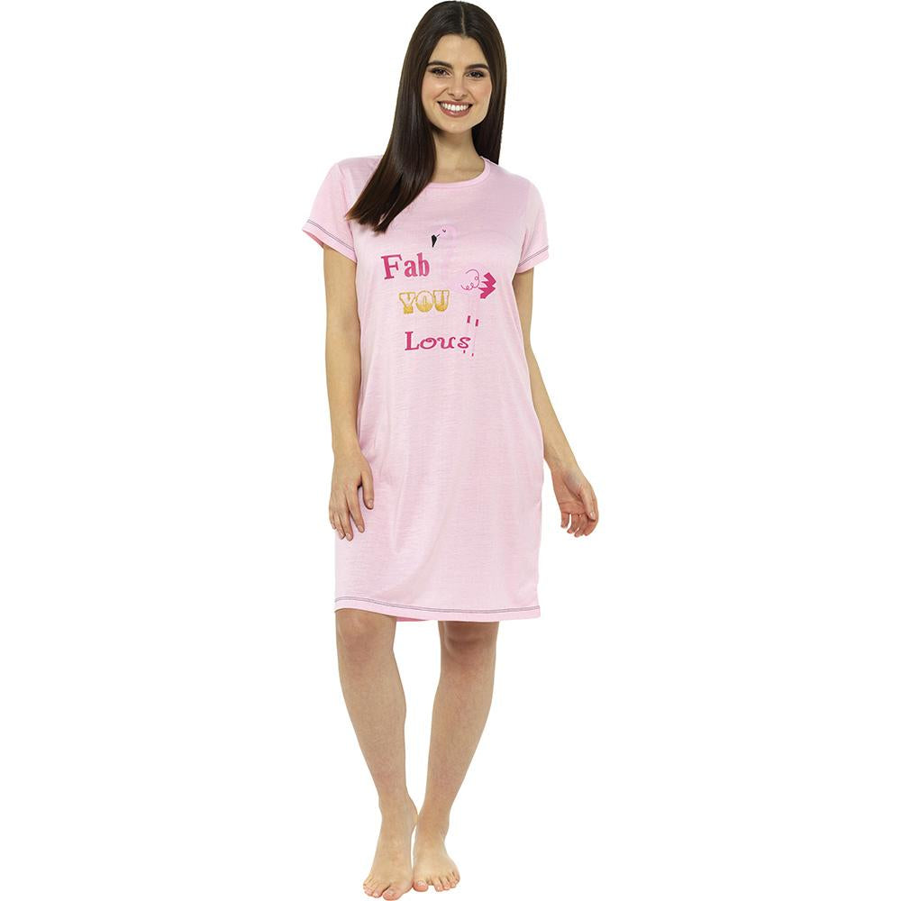 Ladies Jersey Printed Nightie