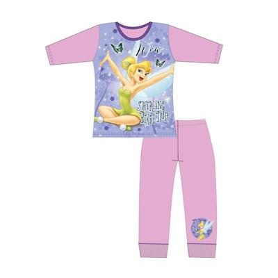 Girls Cartoon Character Tinkerbell Long Sleeve Pyjama Set