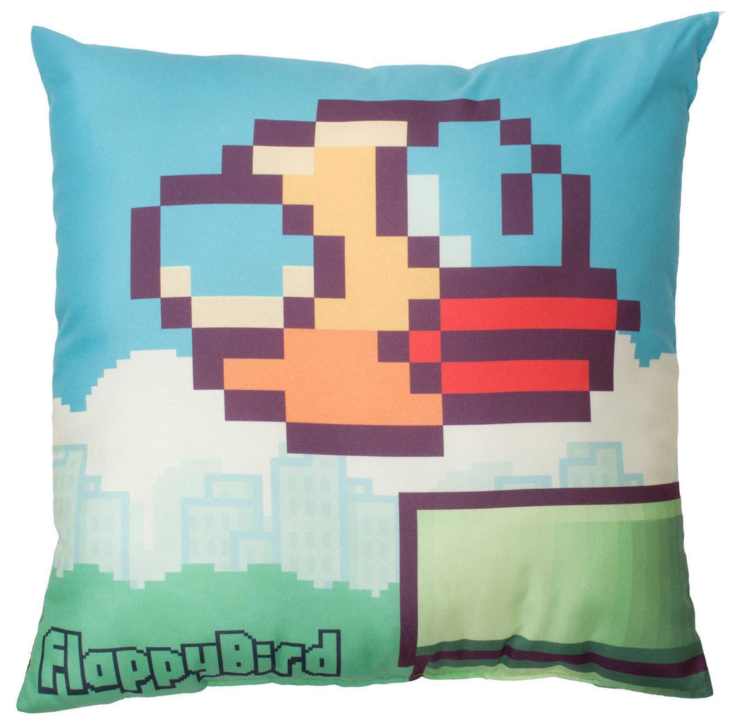 Flappy Birds Pipes Square Cushion