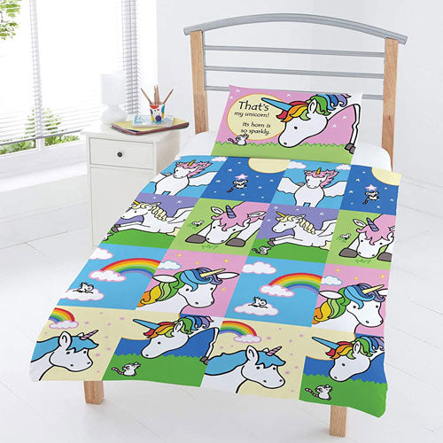 Children That's Not My Unicorn Single Duvet Cover Bedding Set