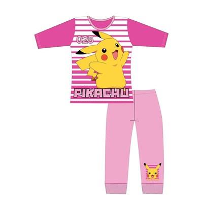 Girls Cartoon Character Pokemon Long Sleeve Pyjama Set